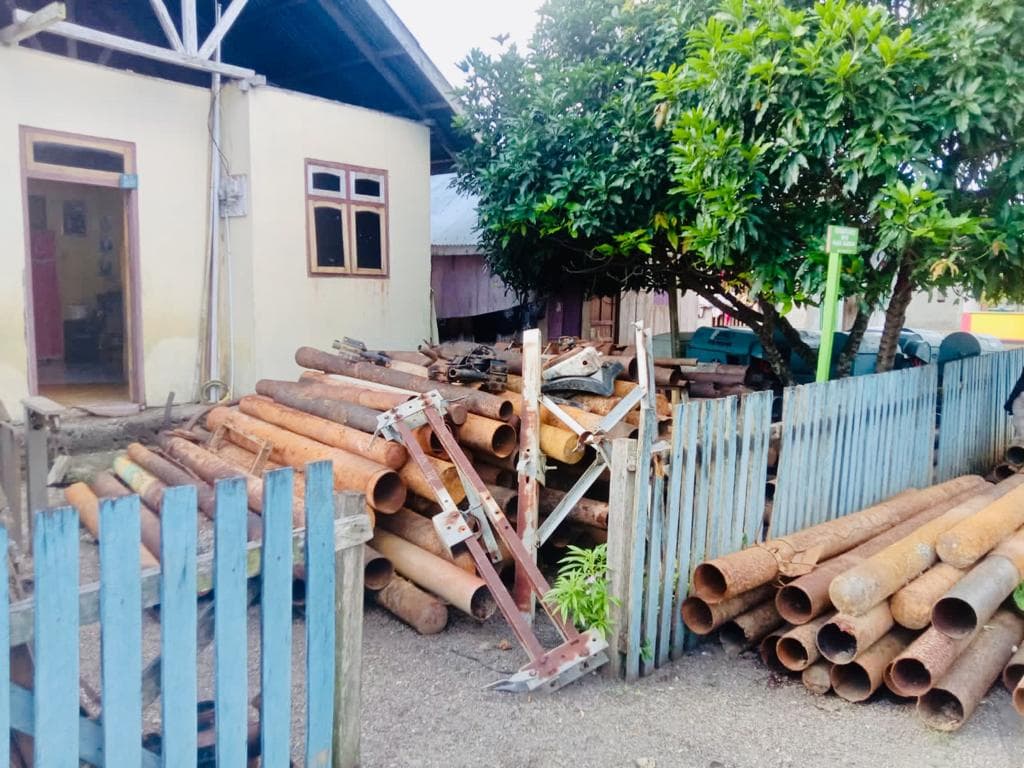 Belasan Ton Besi Tua Di Kepsul Diduga Hasil Curian Dari Perusahaan Akan Dikirim Lewat Jalur Tol Laut