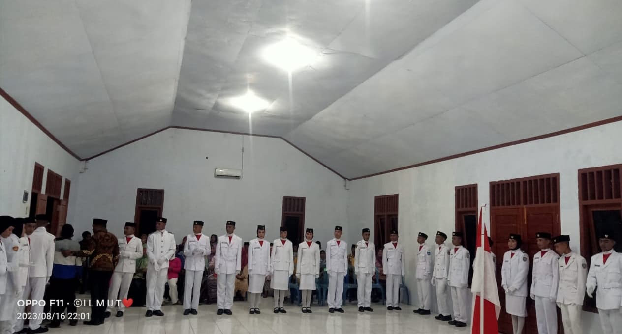 Puluhan Paskibraka Kecamatan Sulabesi Tengah Kepulauan Sula Dikukuhkan