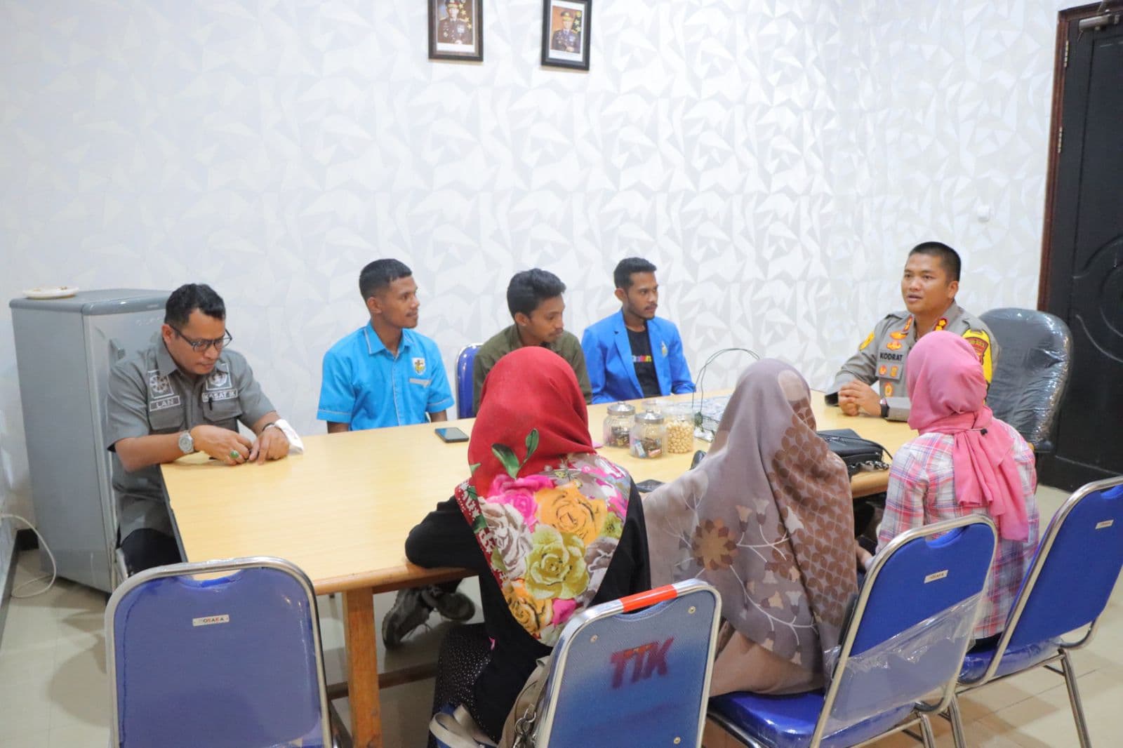 Perkuat Sinergitas Di Tahun Politik, DPD KNPI Sula Siraturahmi Dengan Kapolres