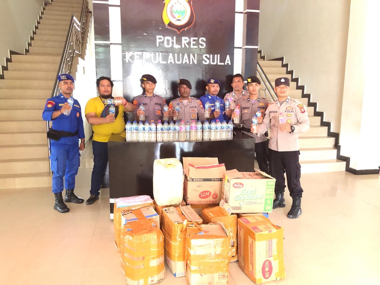 Amankan Miras Di KM. Permata Obi, IPTU Ruslan Ucapkan Trima Kasih Kepada Masyarakat