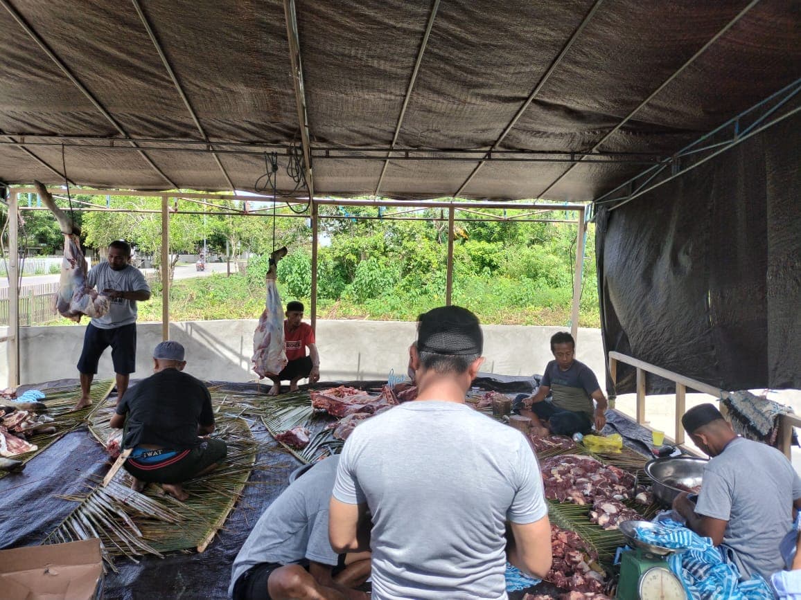 Dapat 13 Hewan Kurban, Panitia Dan Pengurus Musholla Al-Hasan Ucapkan Trima Kasih